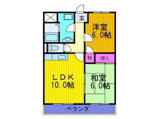 ハイドリ－ム新石切の物件間取画像